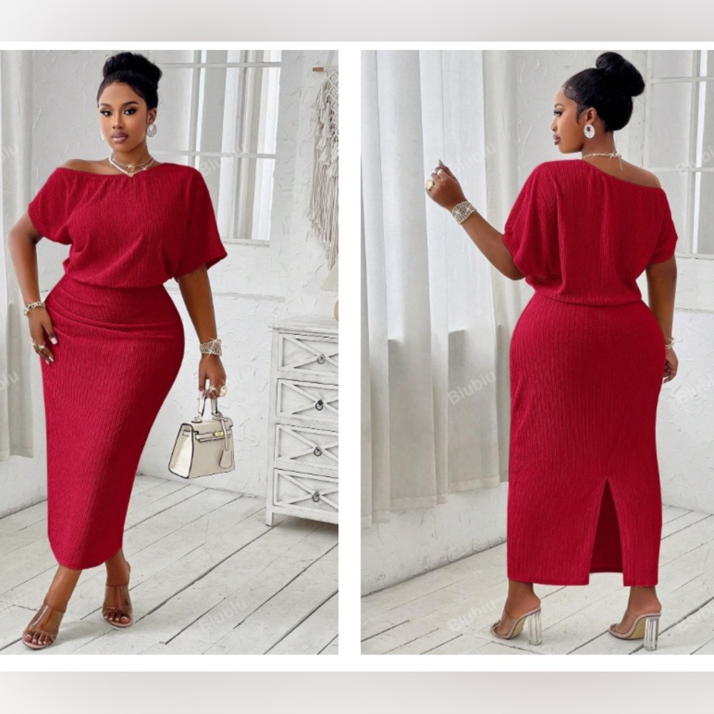 Dress - off shoulder